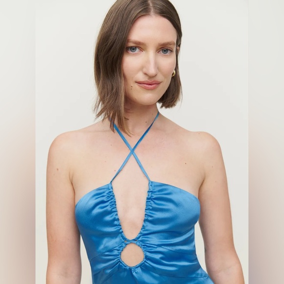 NWT Reformation Antoni Silk Midi Dress - Picture 2 of 8